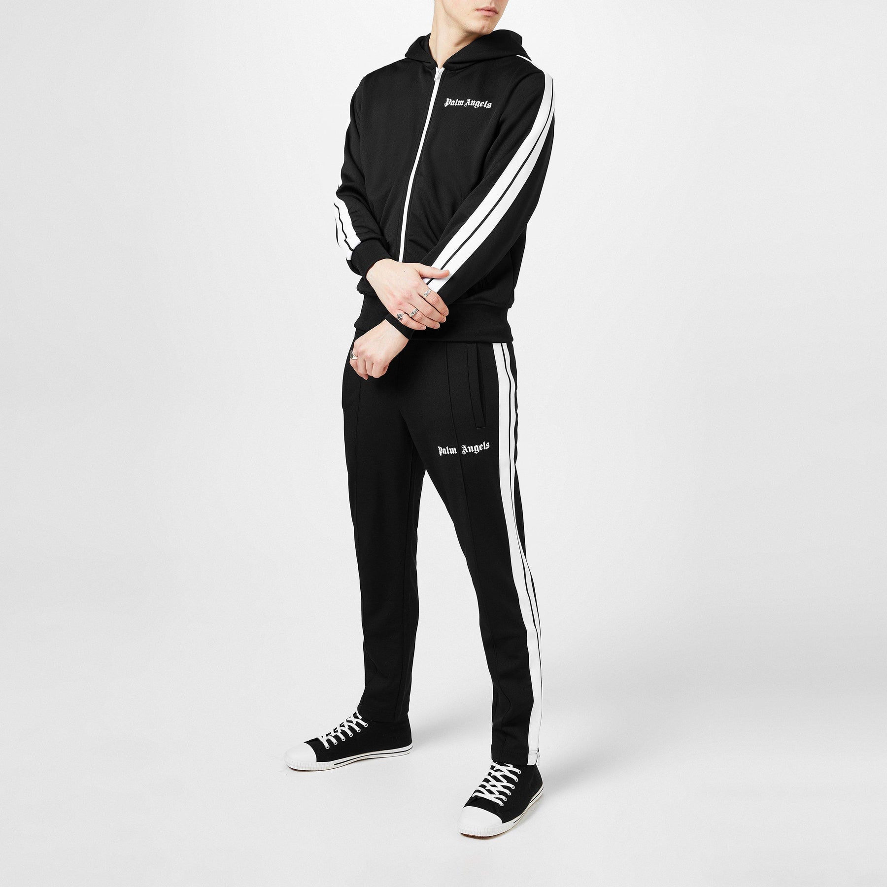 Side Stripe Logo Hoodie