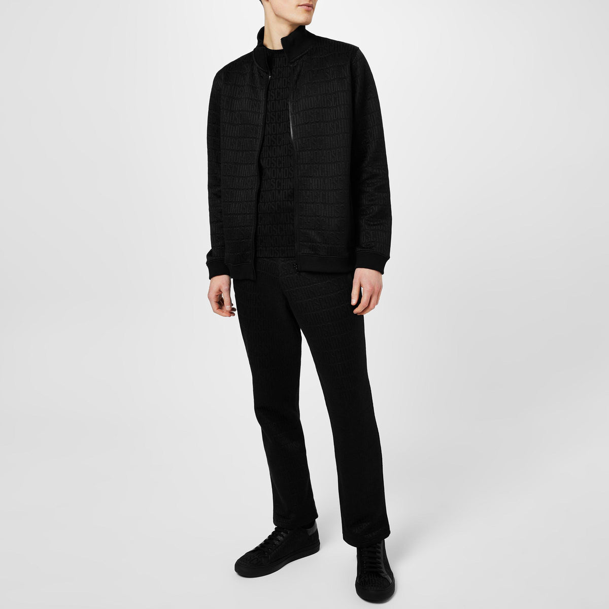 Jacquard Logo Bomber Jacket