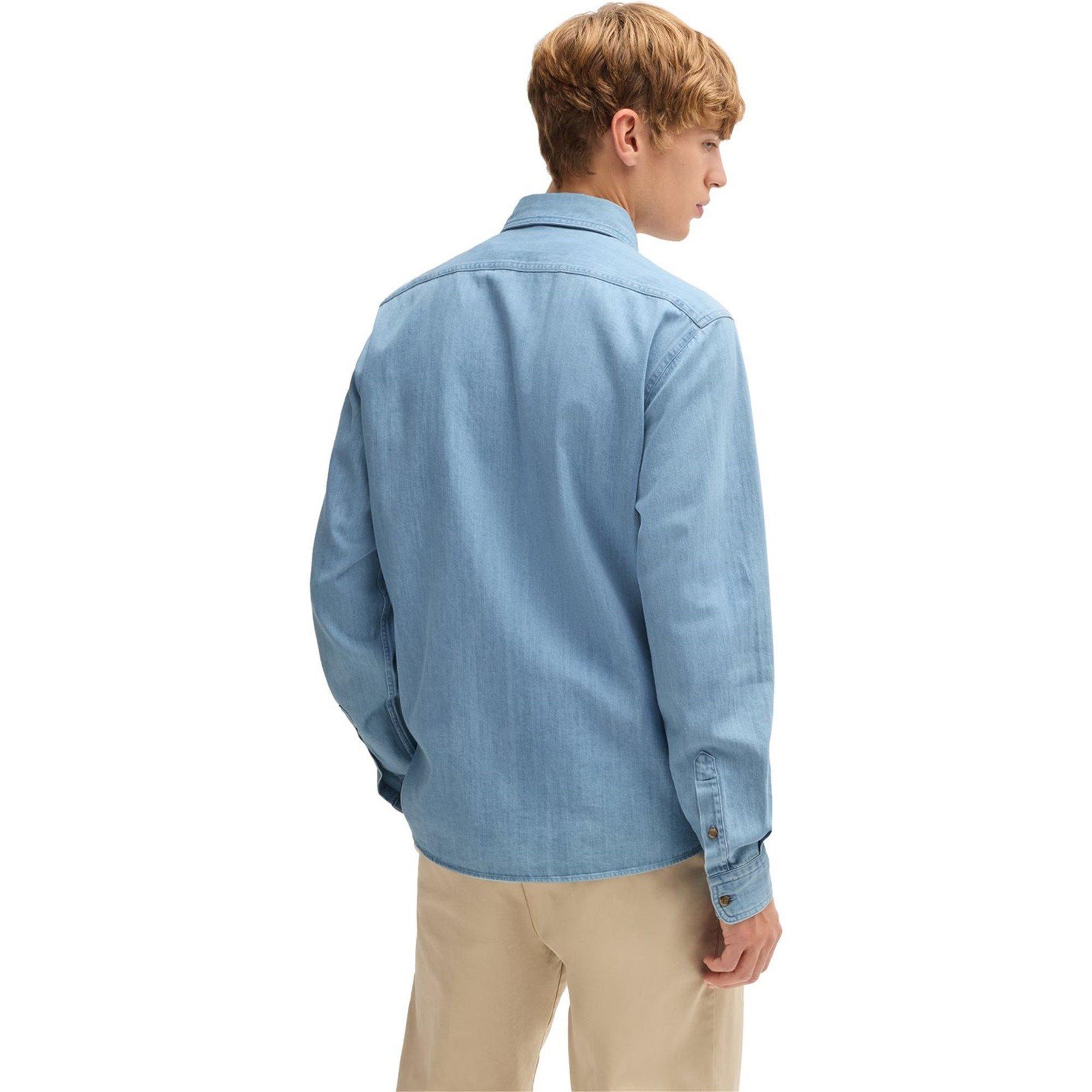 Men's HBB HLiam KenB Plain Long-Sleeve Shirt