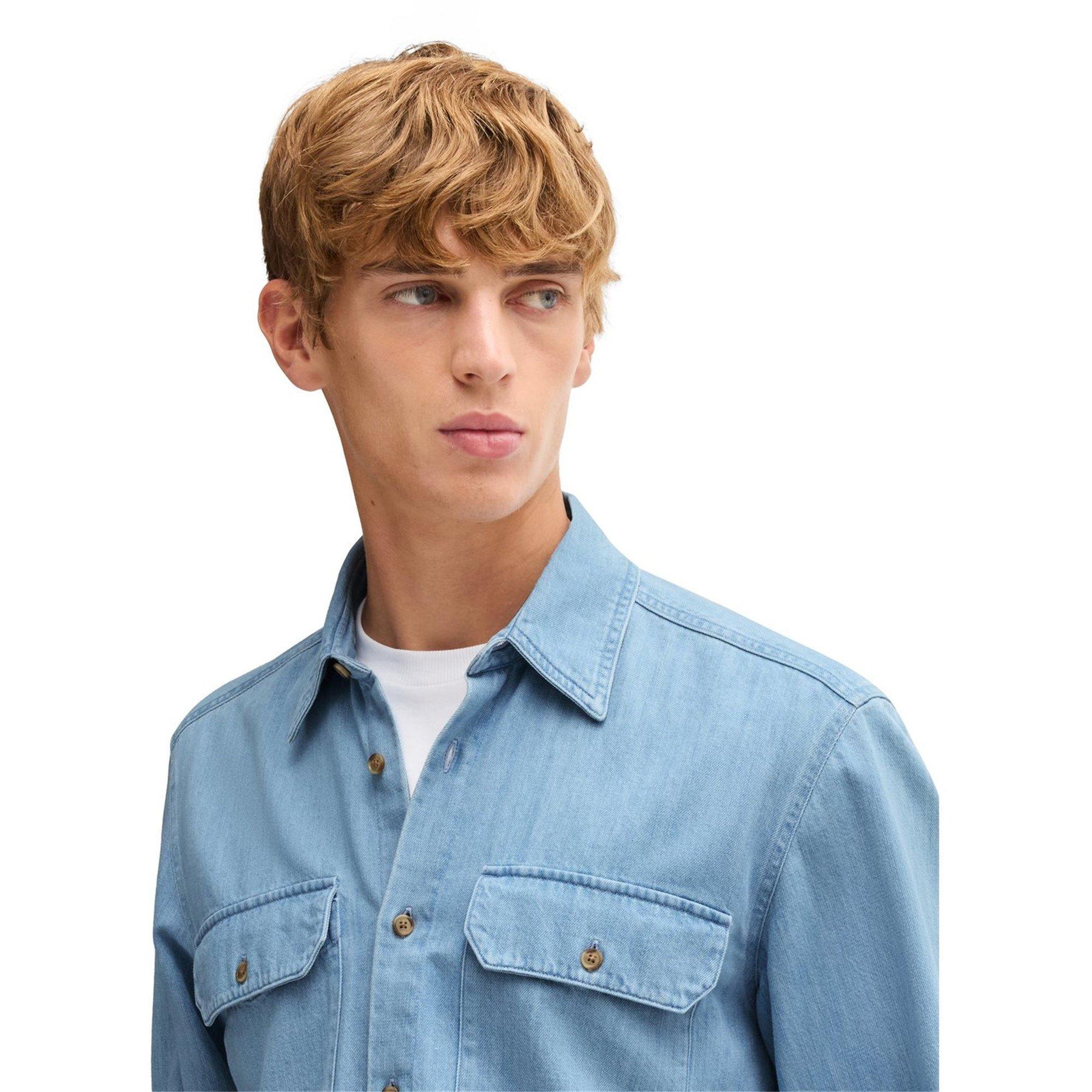 Men's HBB HLiam KenB Plain Long-Sleeve Shirt