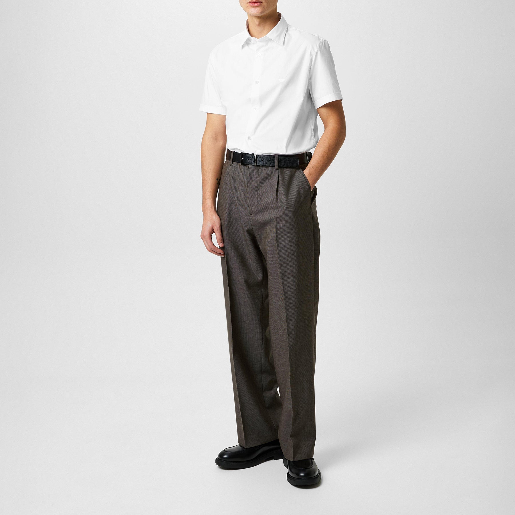 Men's Short Sleeve Patterned Shirt