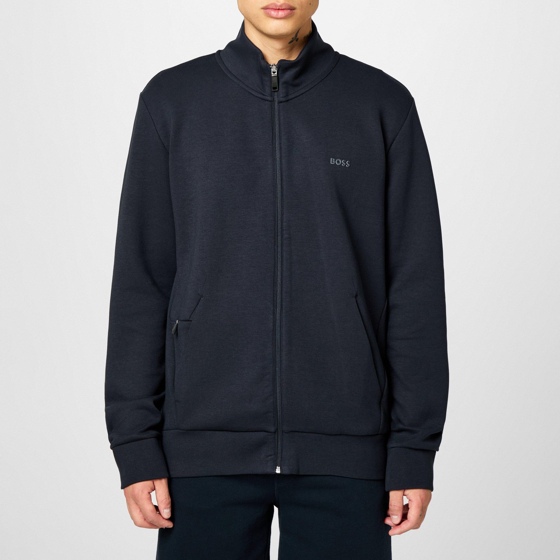 Men's Skaz Full-Zip Fleece Hoodie, High Neck Design