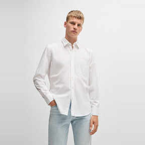 Men's Relegant Plain Long-Sleeve Shirt