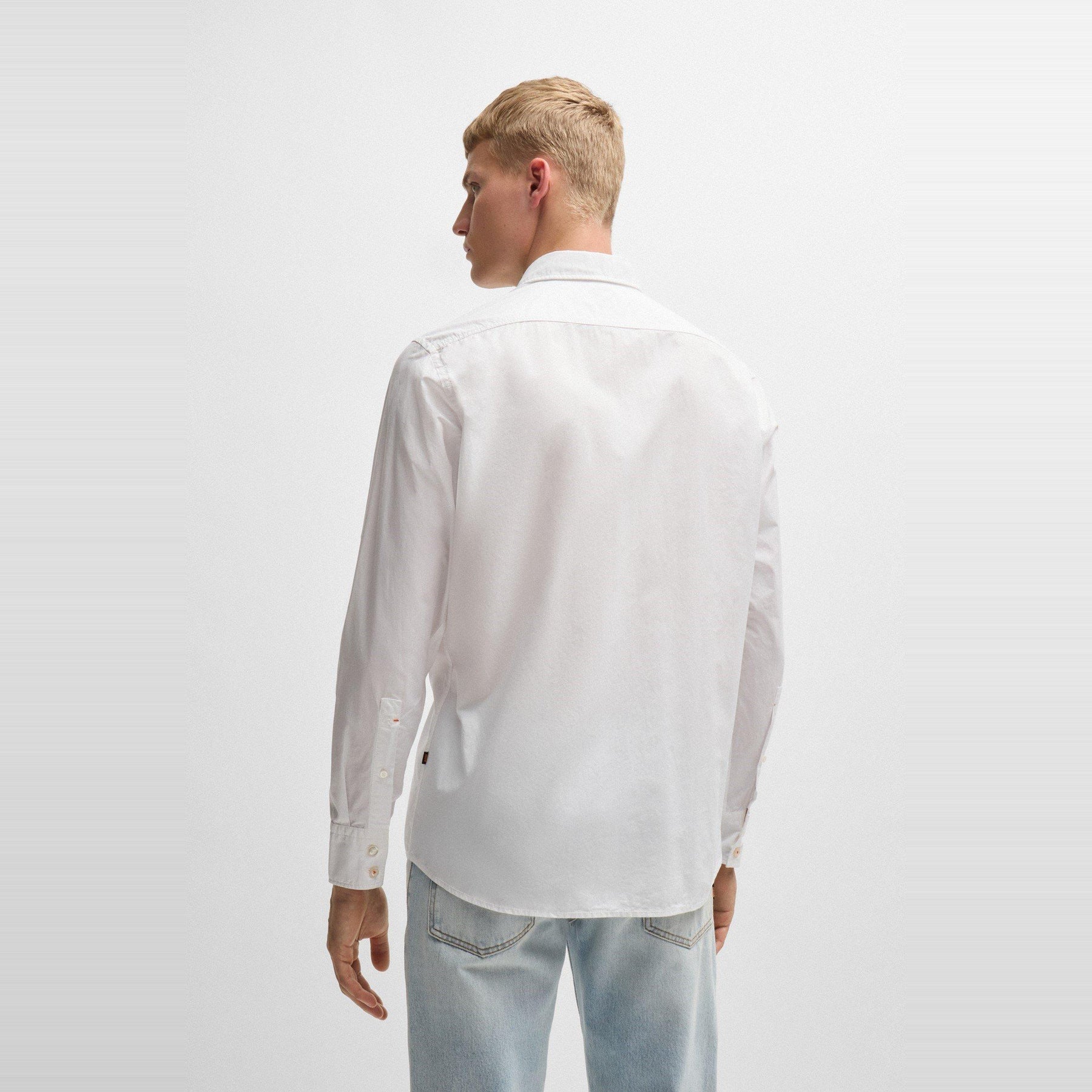 Men's Relegant Plain Long-Sleeve Shirt