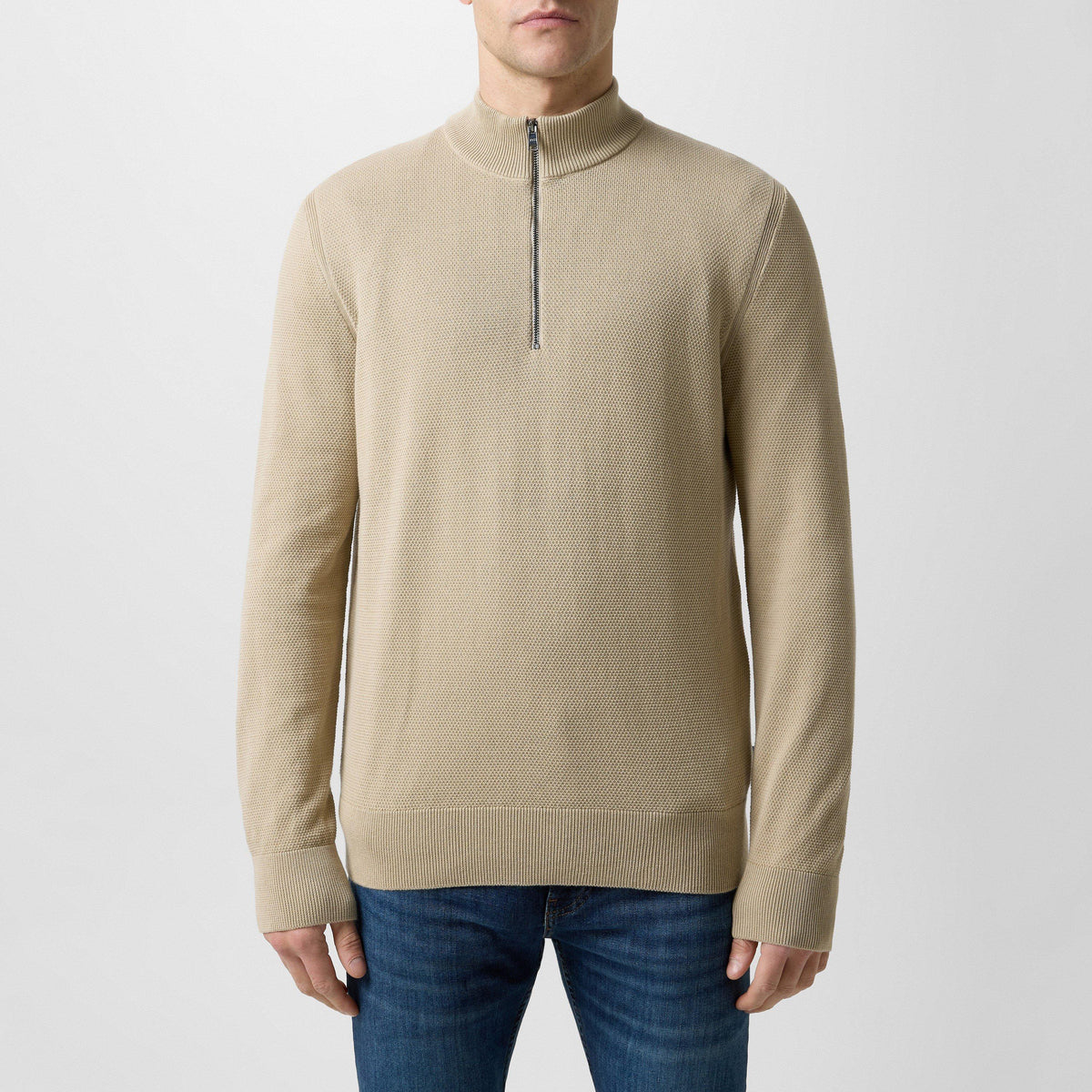 Men's HBB Ebrando Zipped Top Design Jumper