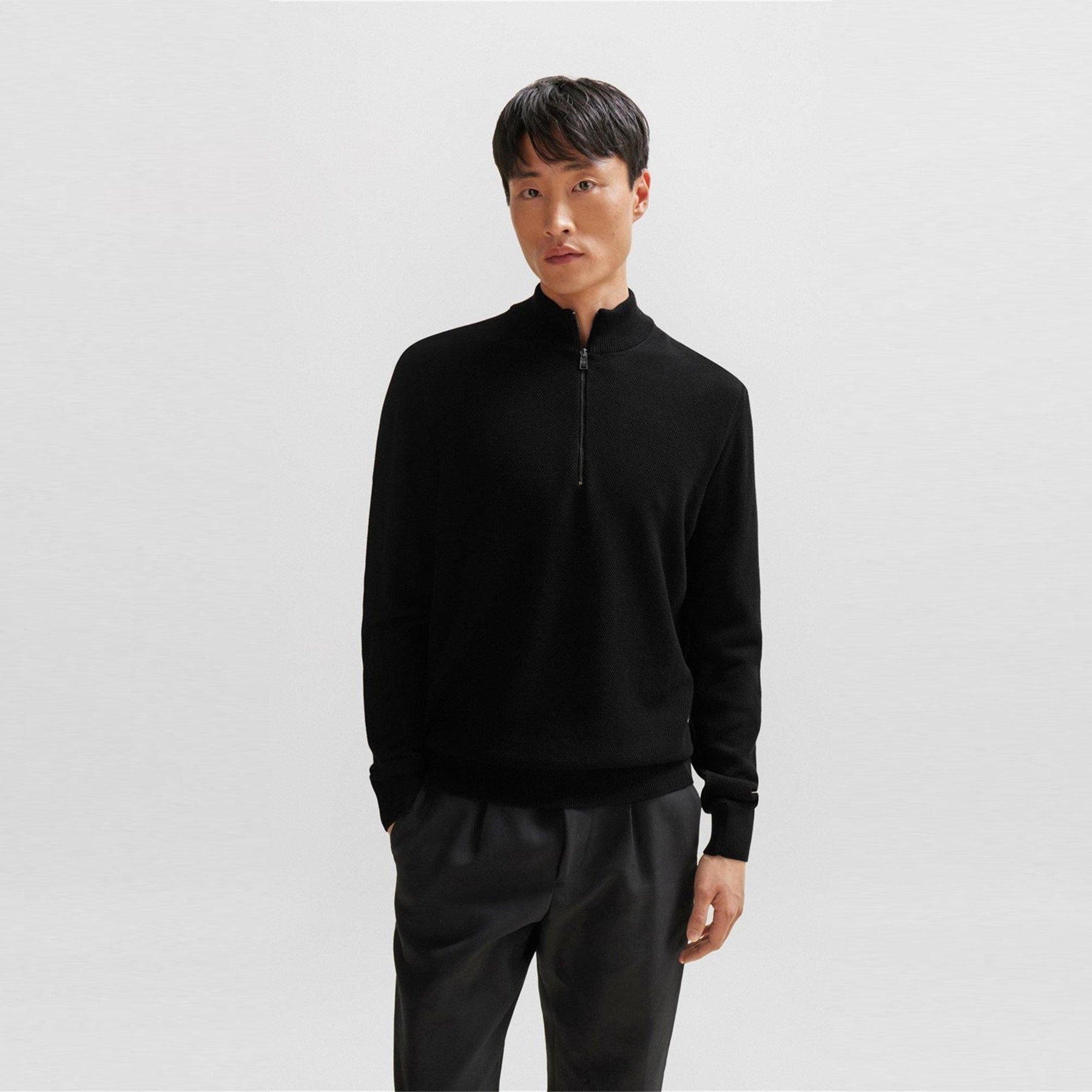 Men's HBB Ebrando Zipped Top Design Jumper