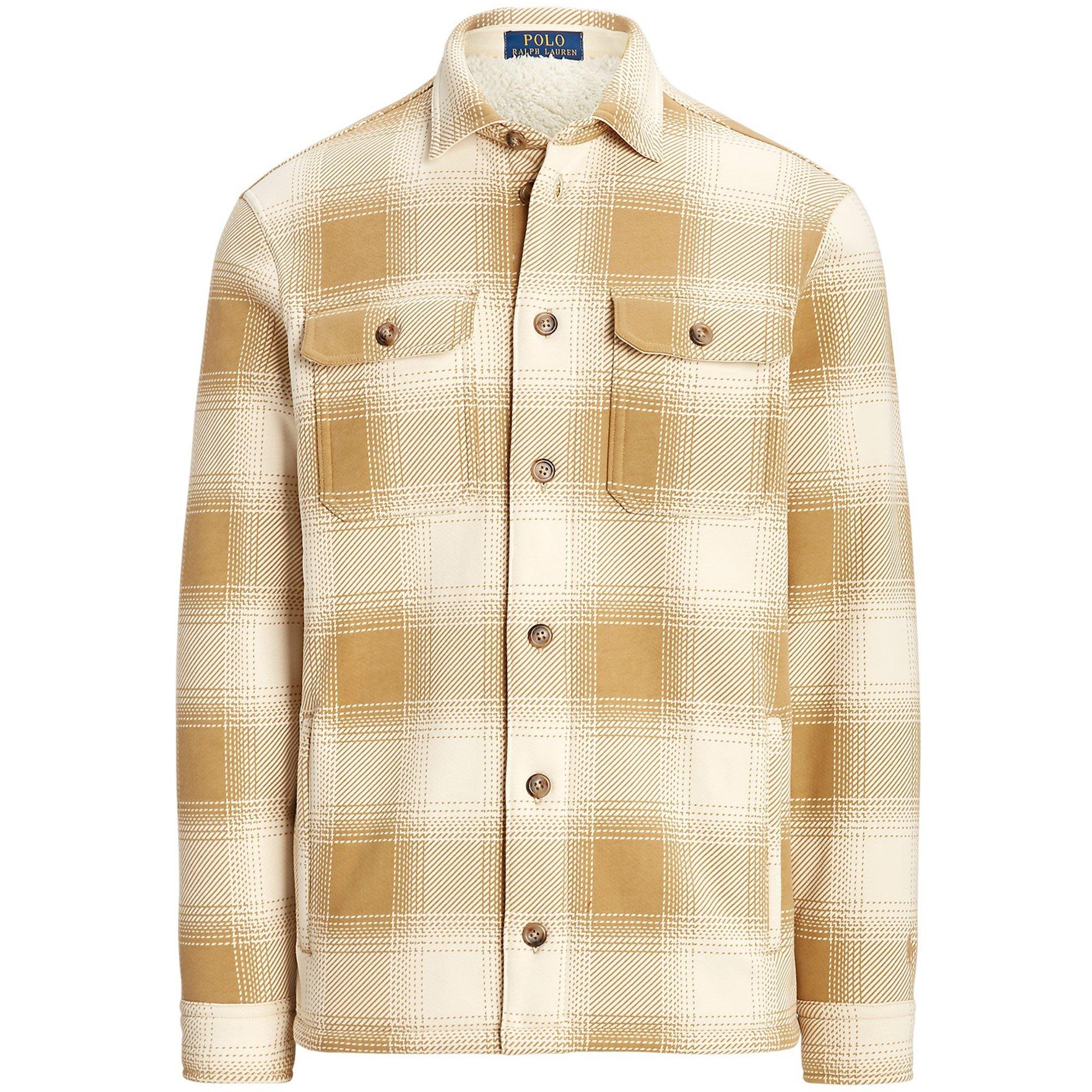 Plaid Fleece Shirt Jacket