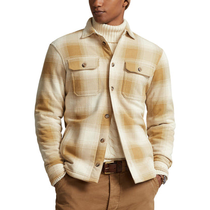 Plaid Fleece Shirt Jacket