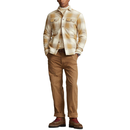 Plaid Fleece Shirt Jacket
