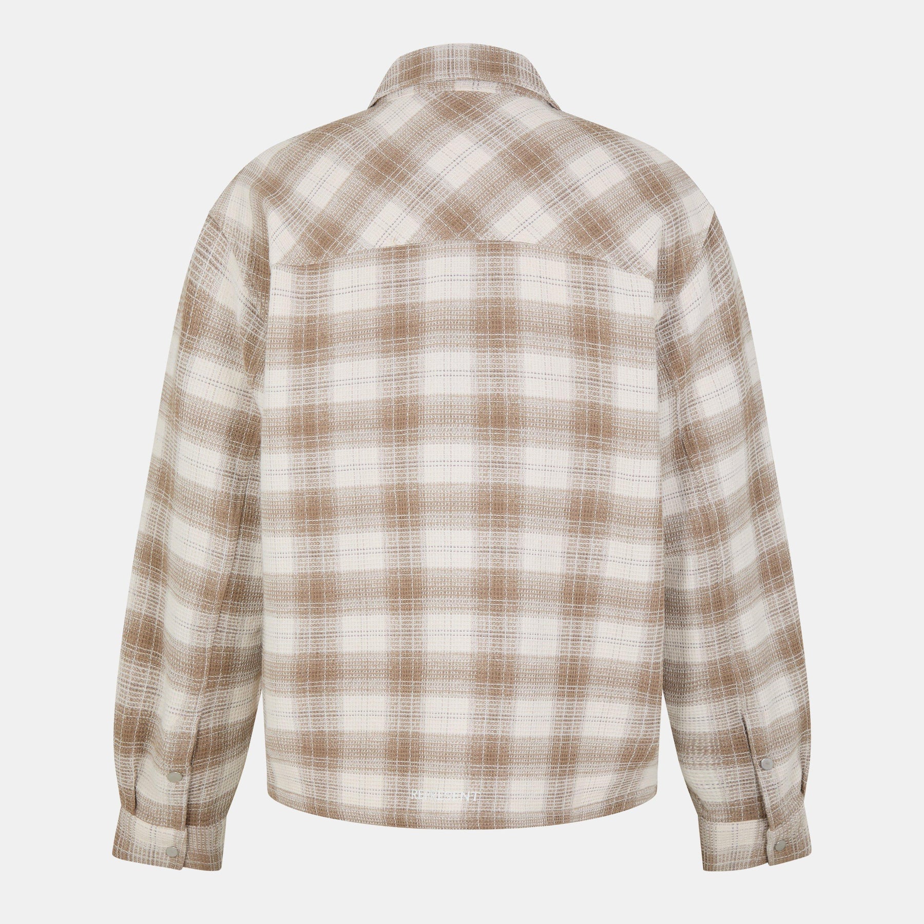 Men's Waffle Flannel Shirt, Textured Fabric