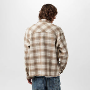 Men's Waffle Flannel Shirt, Textured Fabric