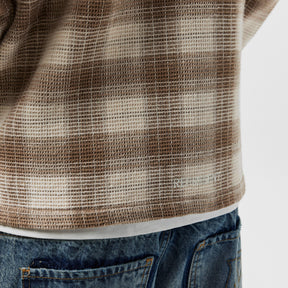 Men's Waffle Flannel Shirt, Textured Fabric