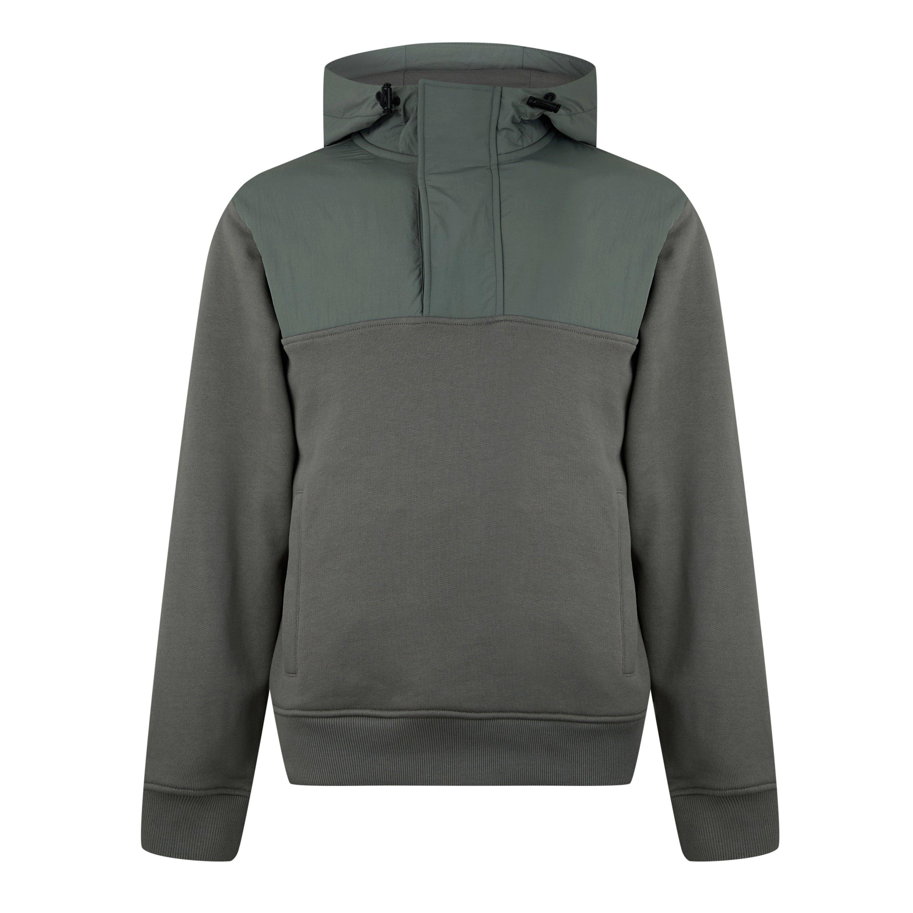 Men's Zetwill Nylon 2 quarter Zip Fleece Hoodie