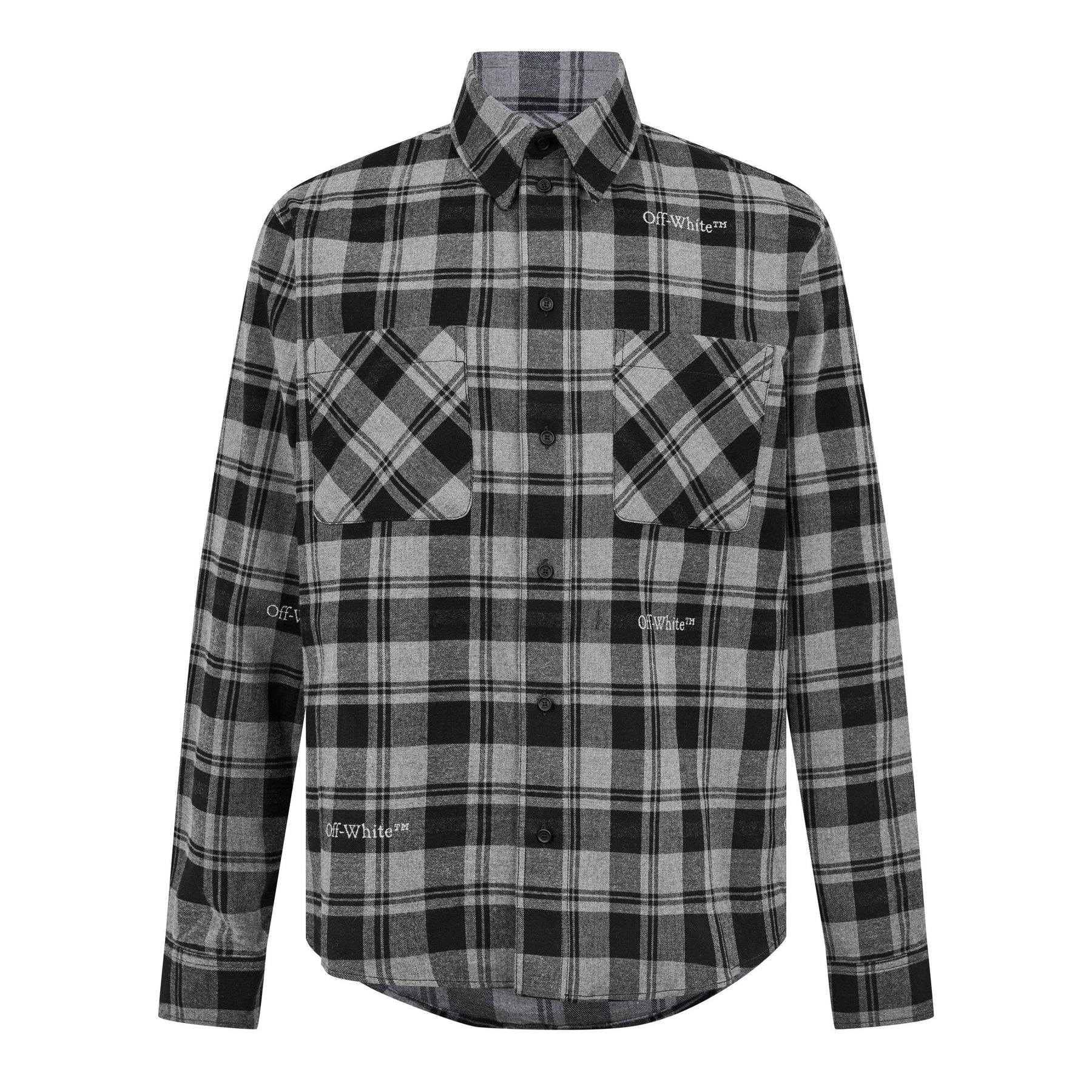 Men's Check Shirt, All-over Pattern