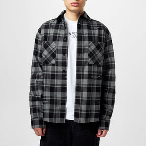Men's Check Shirt, All-over Pattern