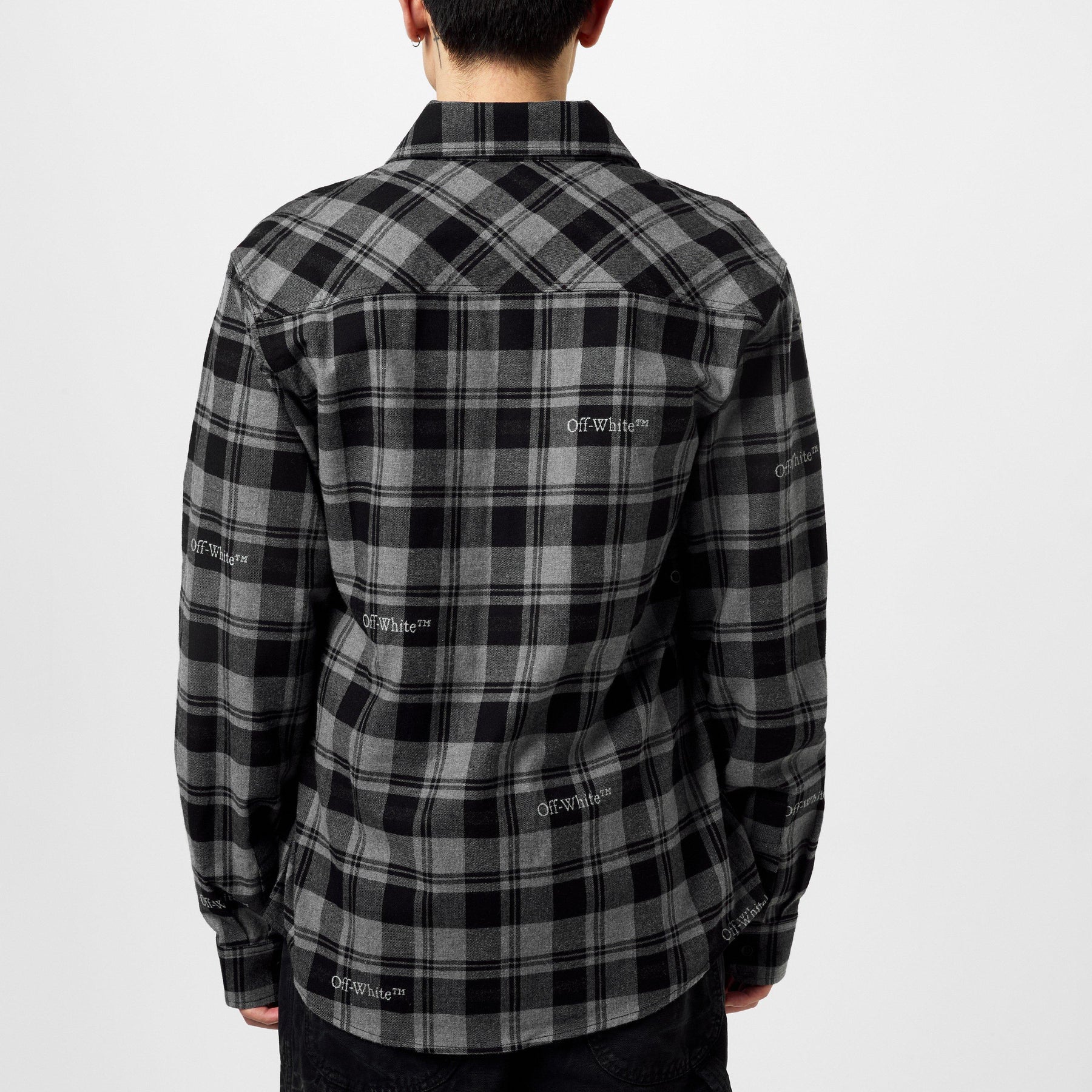 Men's Check Shirt, All-over Pattern