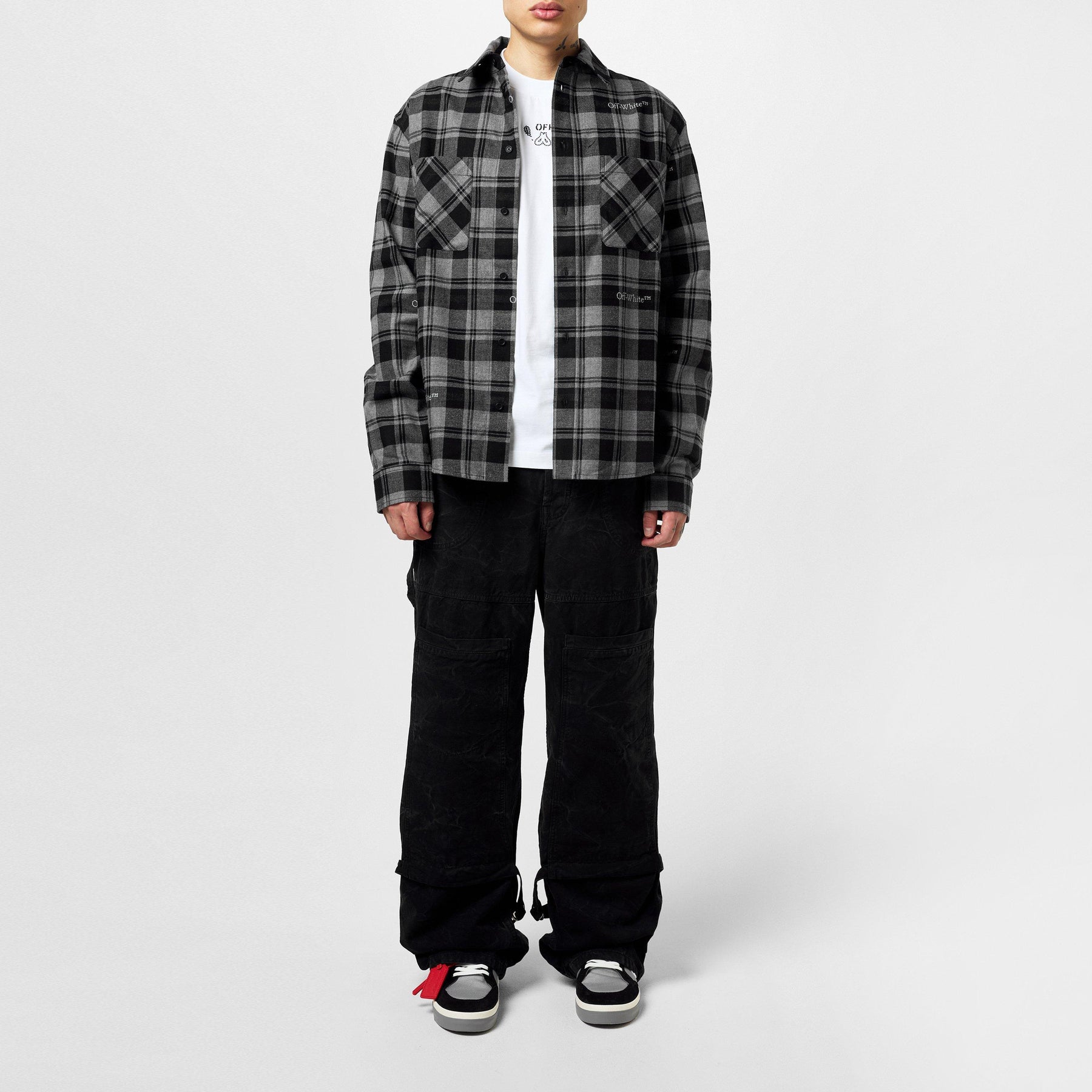 Men's Check Shirt, All-over Pattern