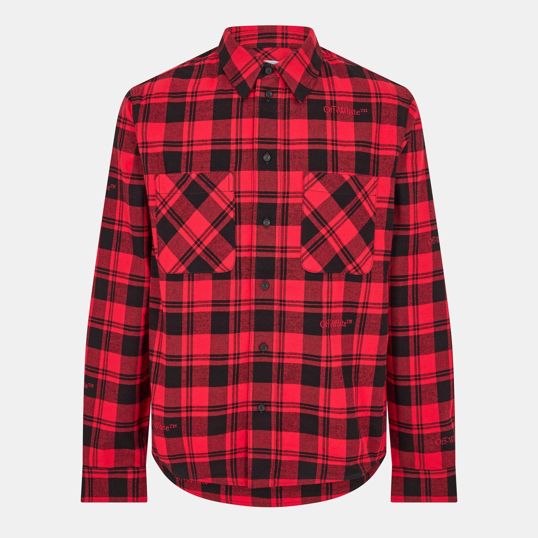 Men's Check Shirt, All-over Pattern