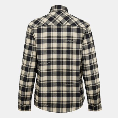 Men's Check Shirt, All-over Pattern