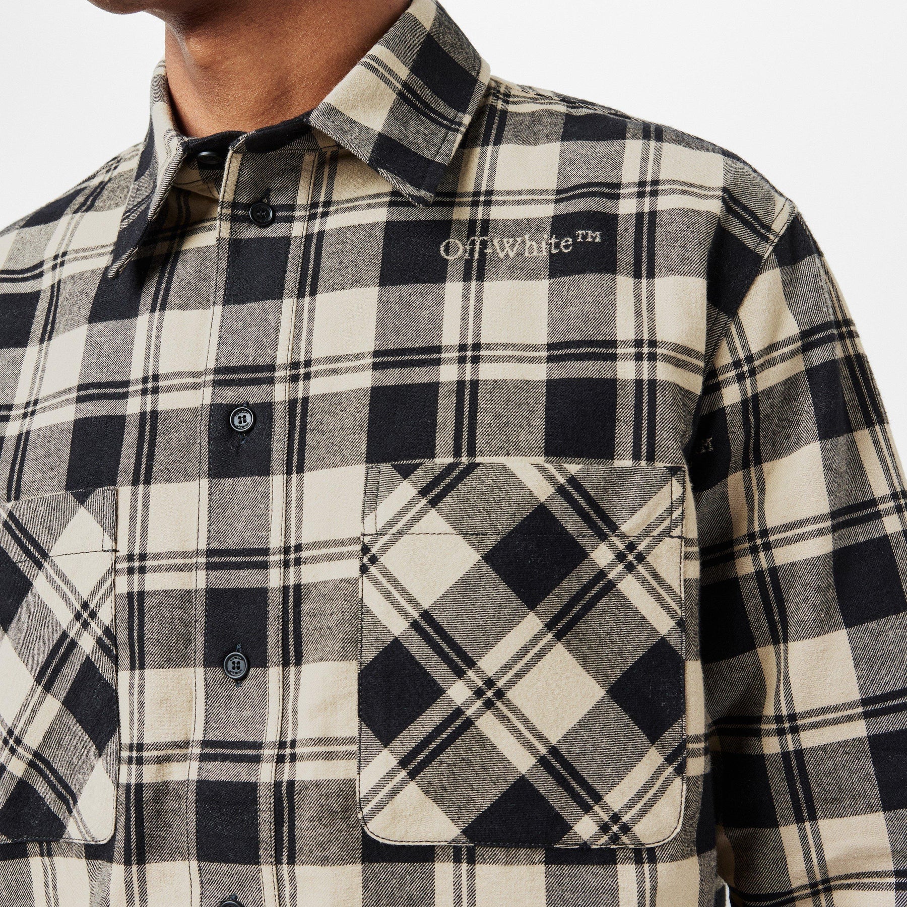 Men's Check Shirt, All-over Pattern