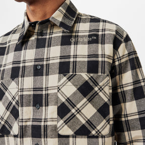 Men's Check Shirt, All-over Pattern