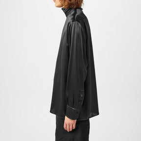 Loose Silk Turtleneck