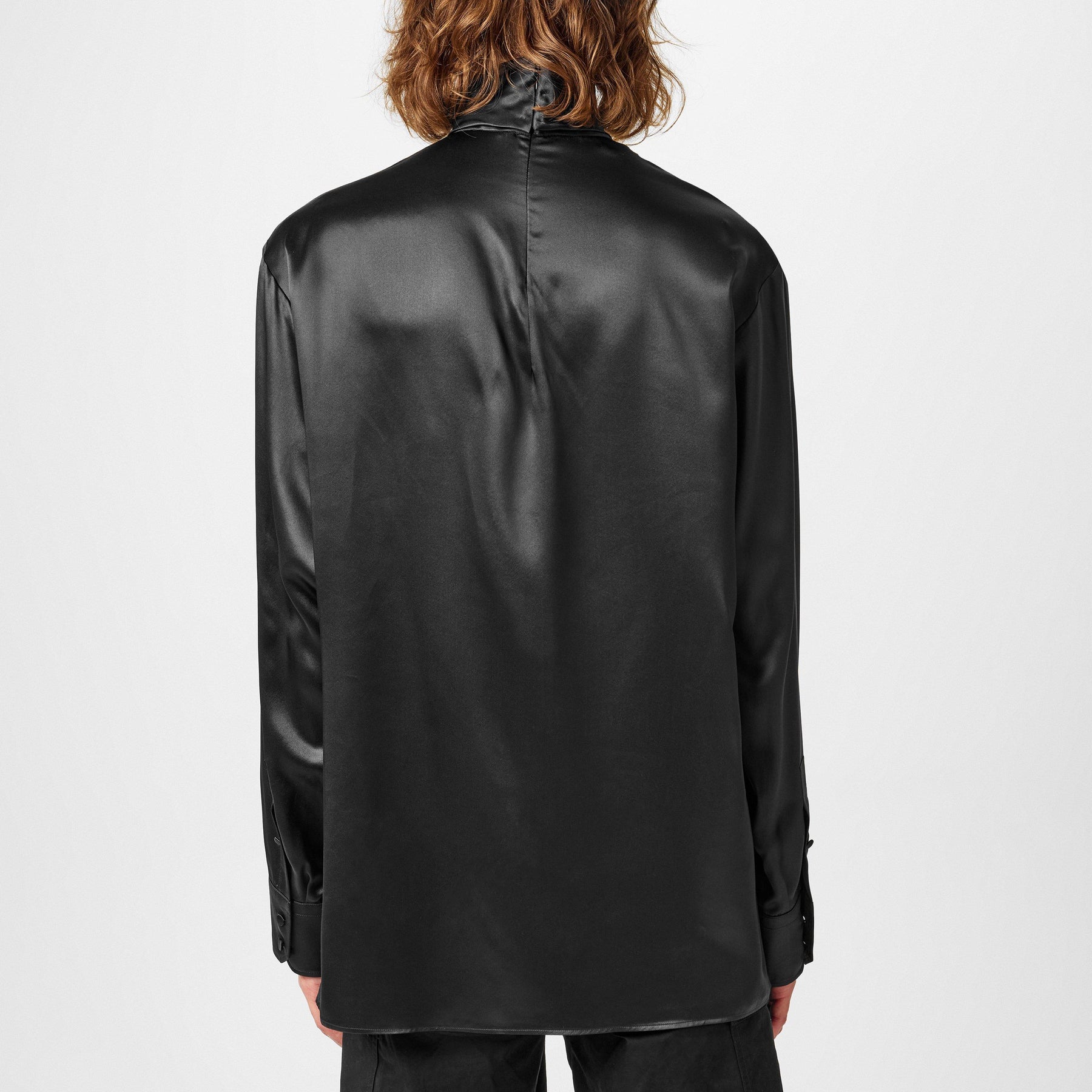 Loose Silk Turtleneck