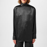 Loose Silk Turtleneck