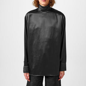 Loose Silk Turtleneck