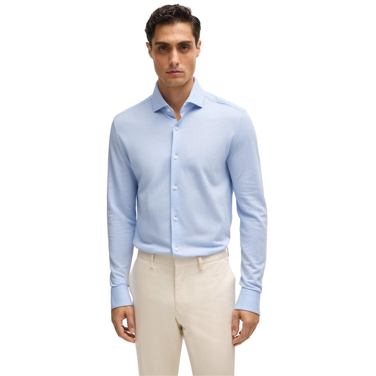 Men's HBB CHAL spread Plain Long-Sleeve Shirt