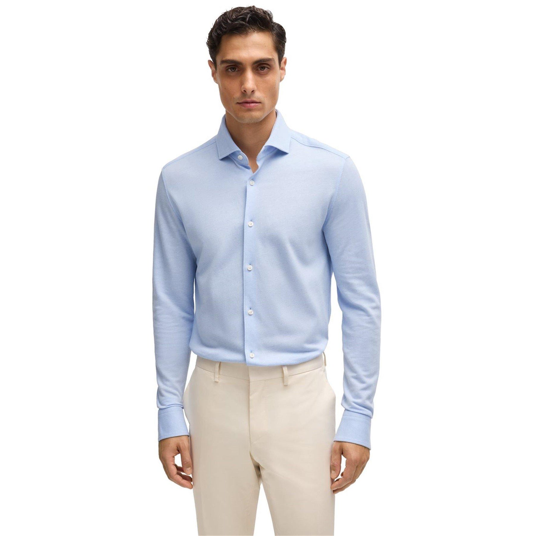 Men's HBB CHAL spread Plain Long-Sleeve Shirt