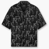 Men's Rep Embroidered Pattern Design Shirt