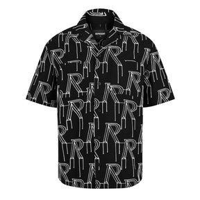 Men's Rep Embroidered Pattern Design Shirt