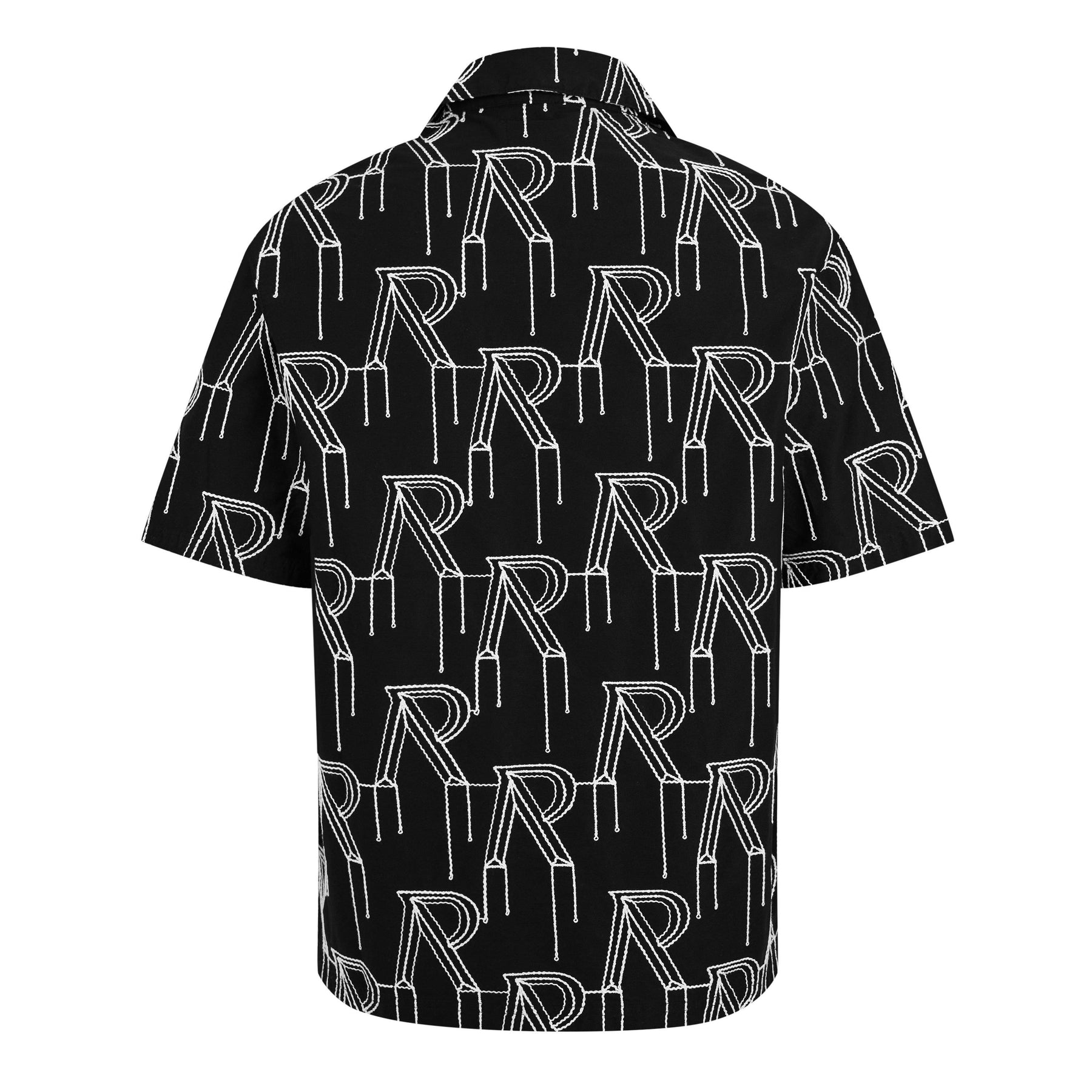 Men's Rep Embroidered Pattern Design Shirt