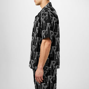 Men's Rep Embroidered Pattern Design Shirt