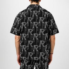 Men's Rep Embroidered Pattern Design Shirt