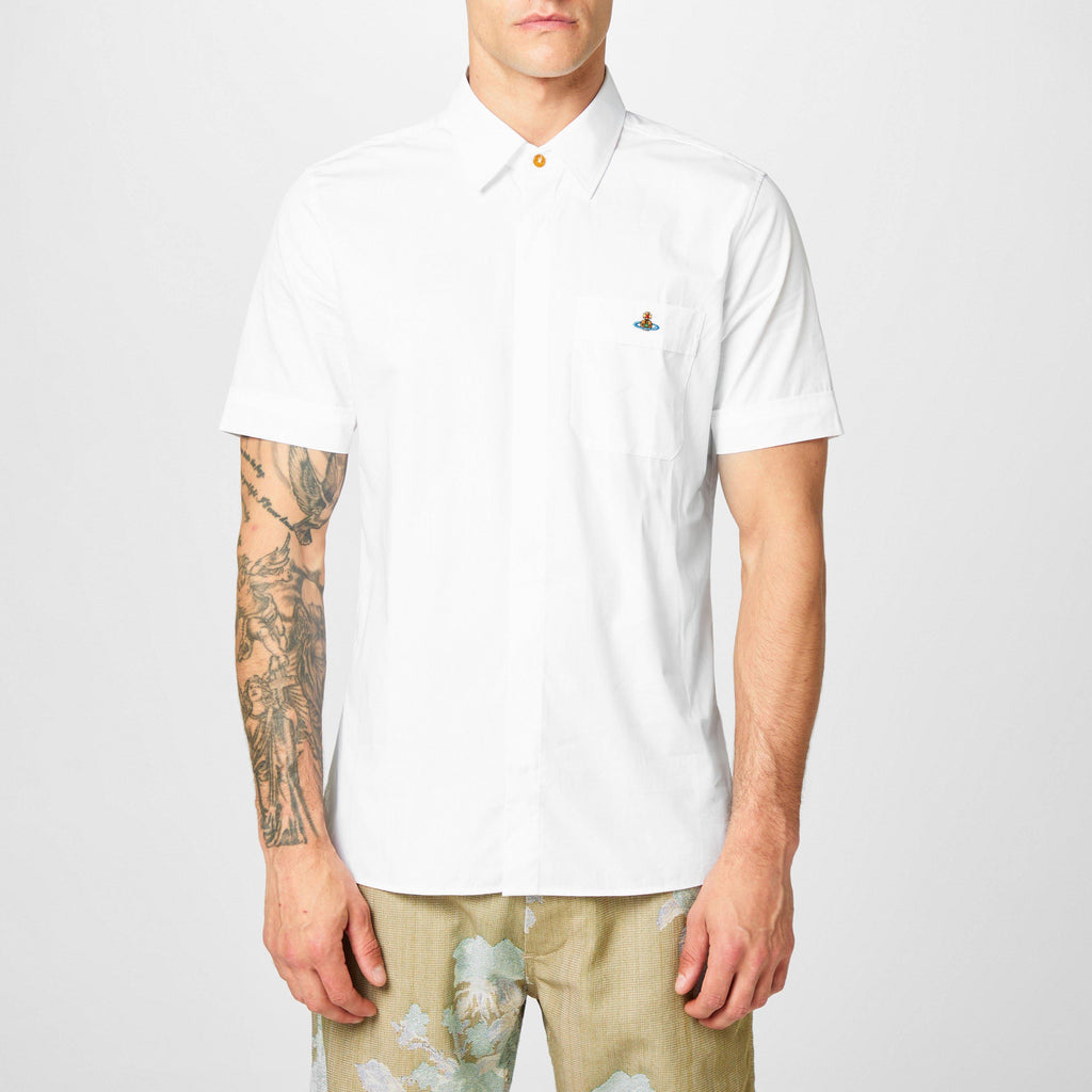 Men's Cotton Classic Saturn Orb Short-Sleeved Shirt