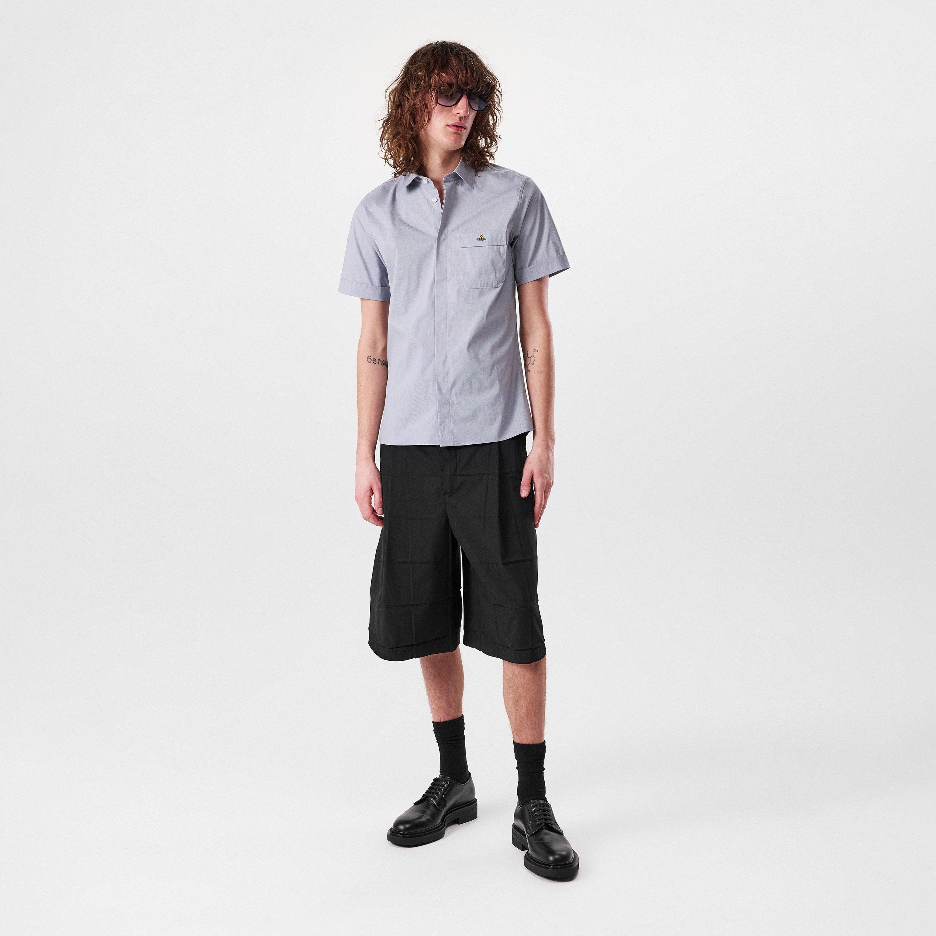 Men's Cotton Classic Saturn Orb Short-Sleeved Shirt