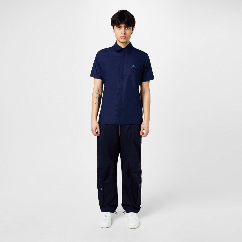 Men's Cotton Classic Saturn Orb Short-Sleeved Shirt