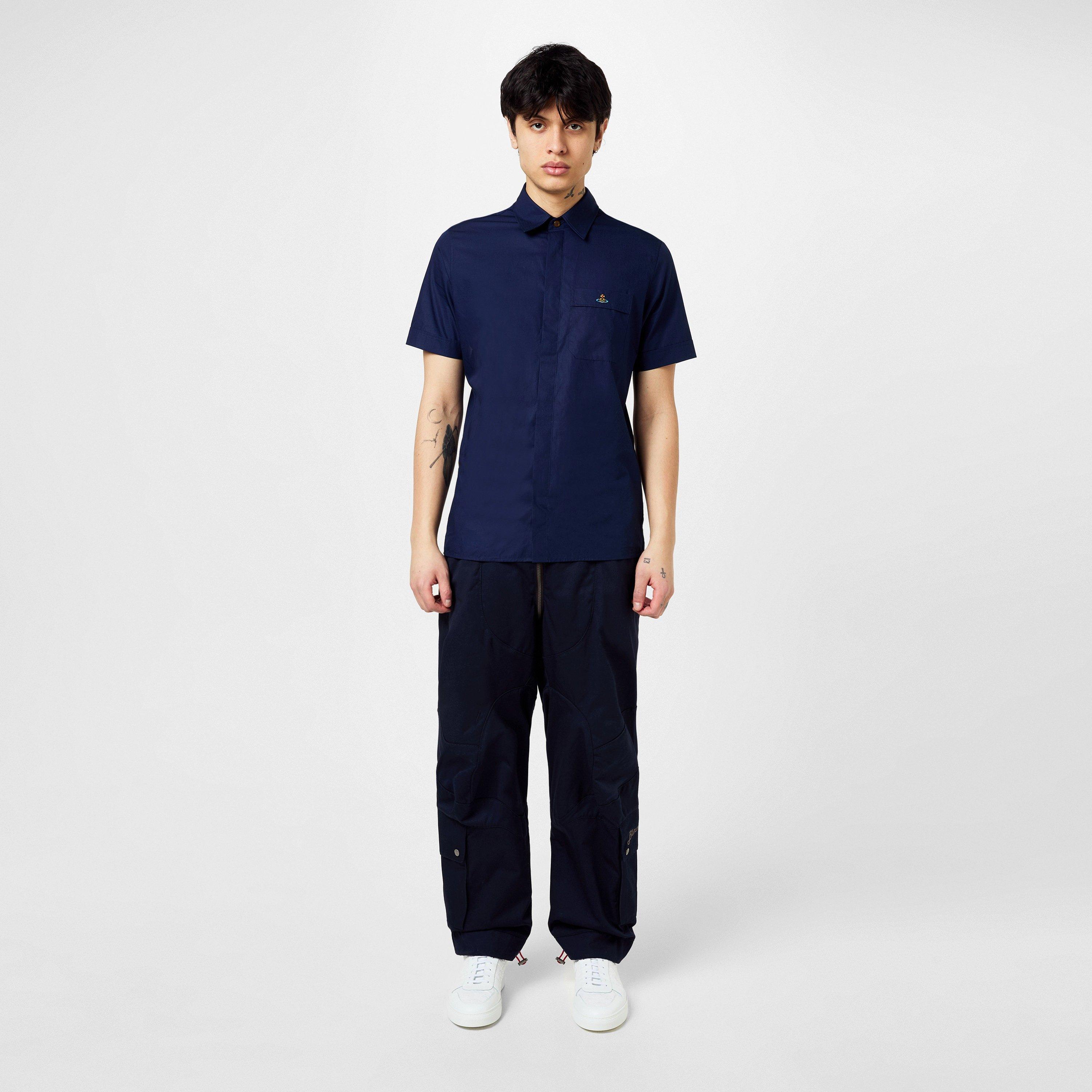 Men's Cotton Classic Saturn Orb Short-Sleeved Shirt