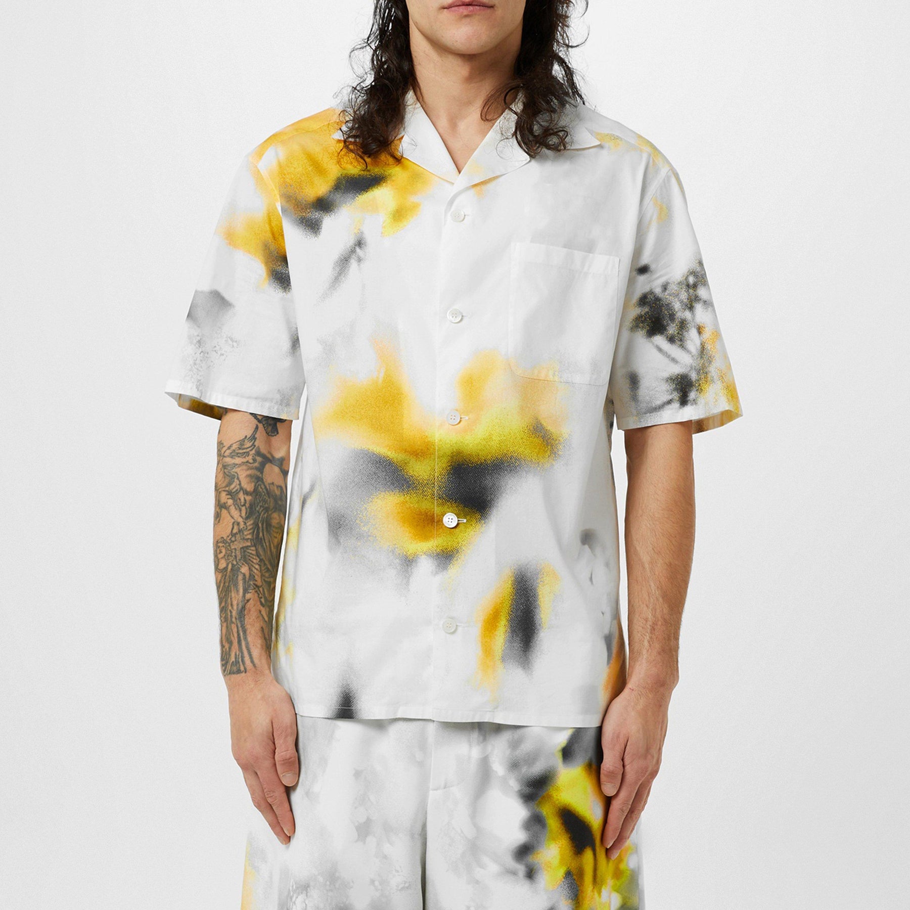 Obscured Flower Vacation Shirt
