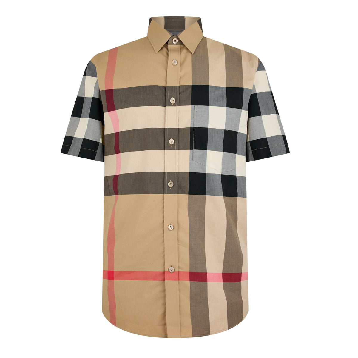 Men's Check Cotton Somerton Short Sleeved Shirt