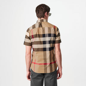 Men's Check Cotton Somerton Short Sleeved Shirt