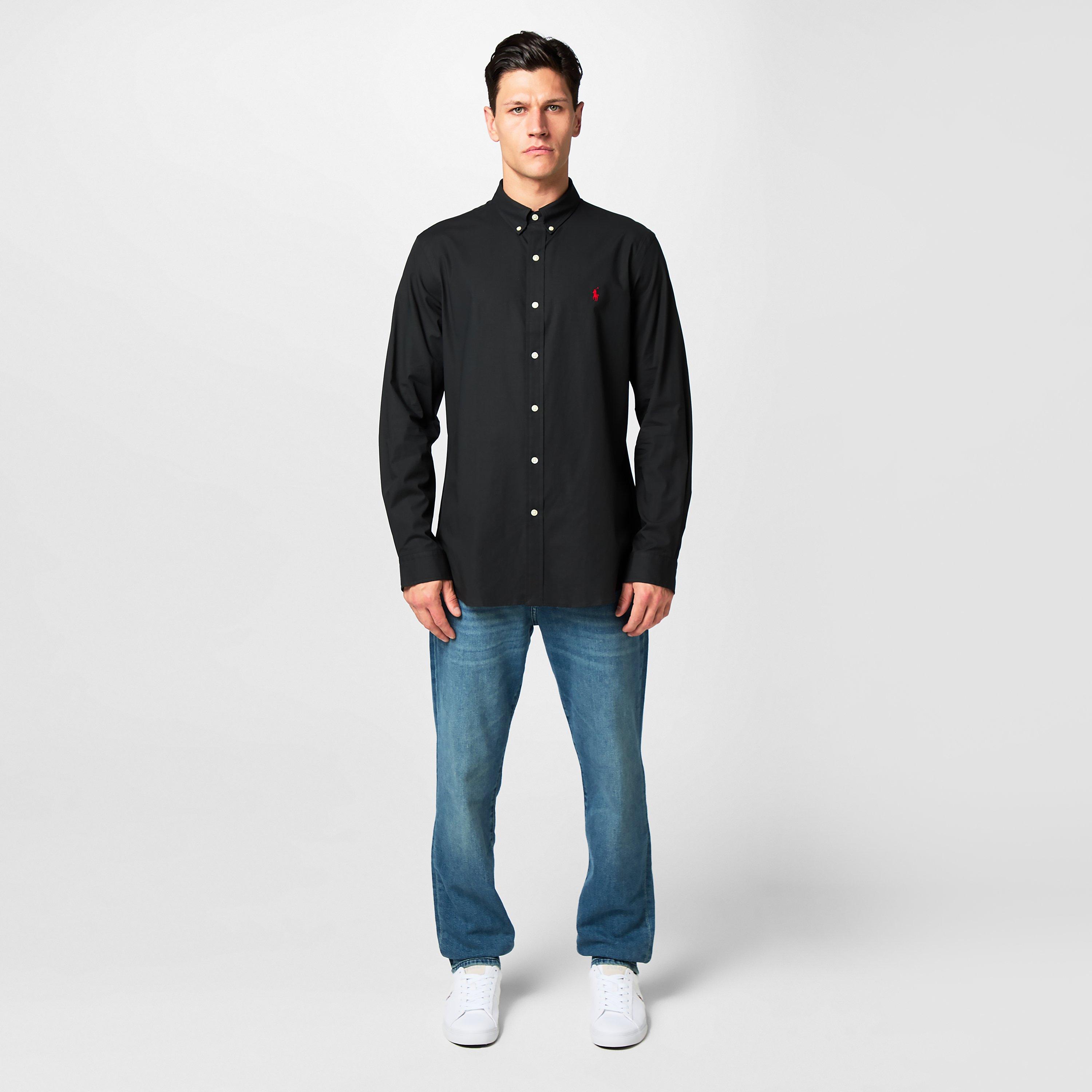 Men's Slim Fit Poplin Long-Sleeve Shirt