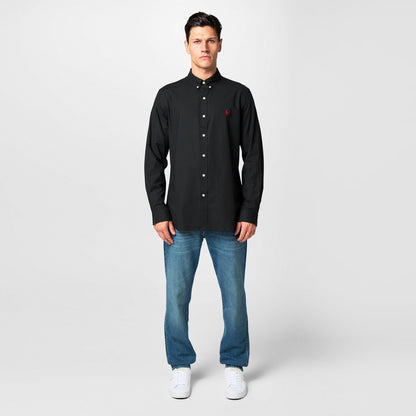 Men's Slim Fit Poplin Long-Sleeve Shirt