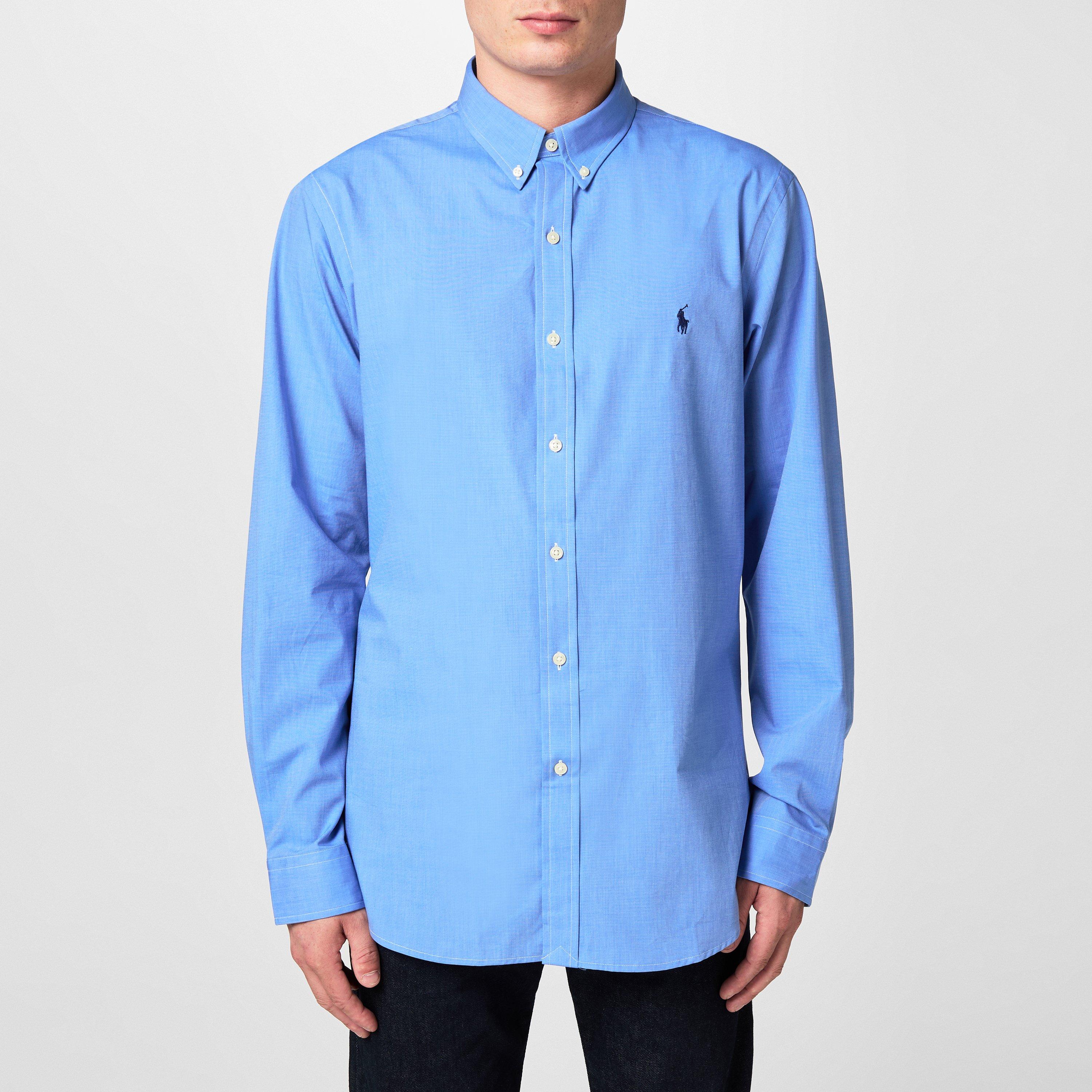 Men's Slim Fit Poplin Long-Sleeve Shirt