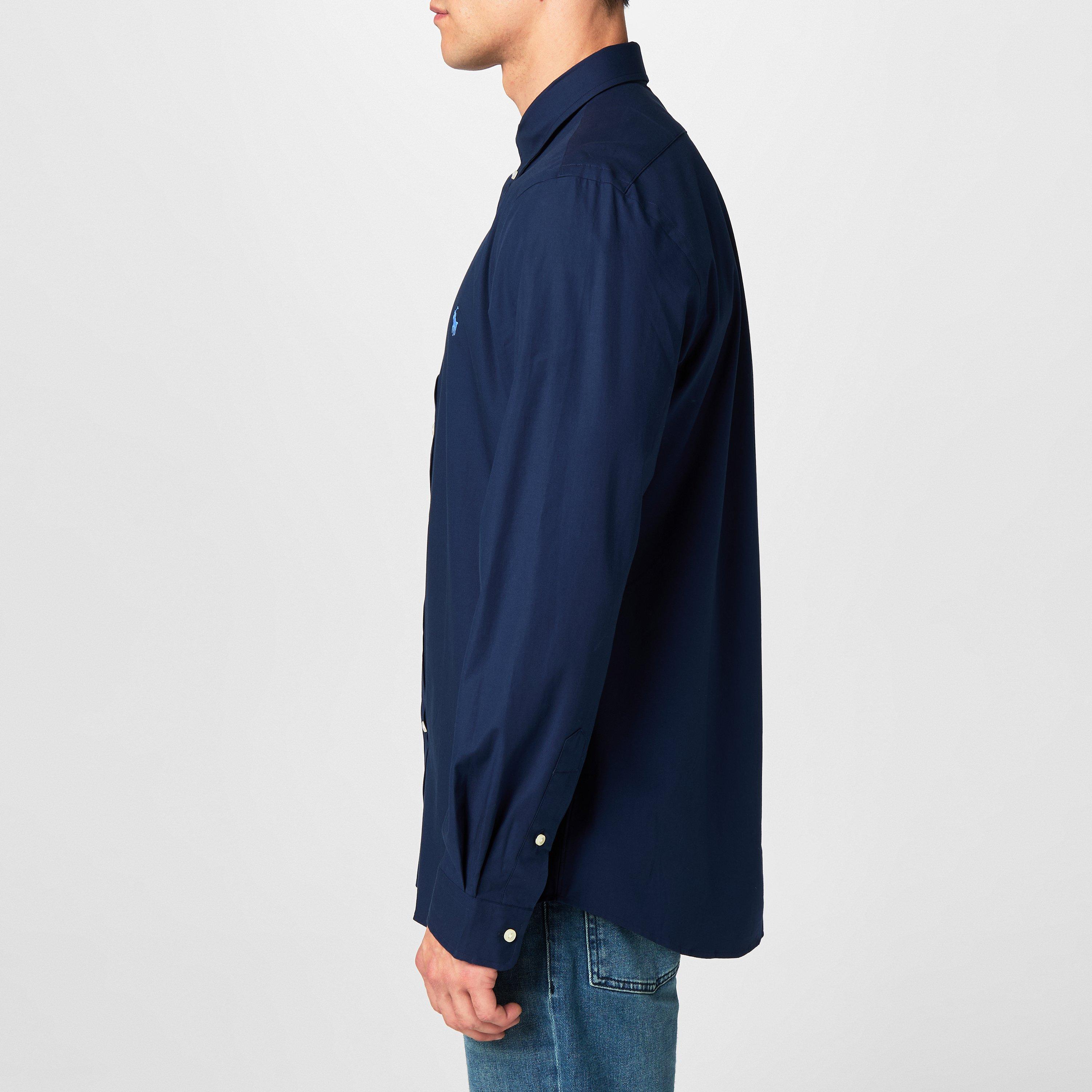 Men's Slim Fit Poplin Long-Sleeve Shirt