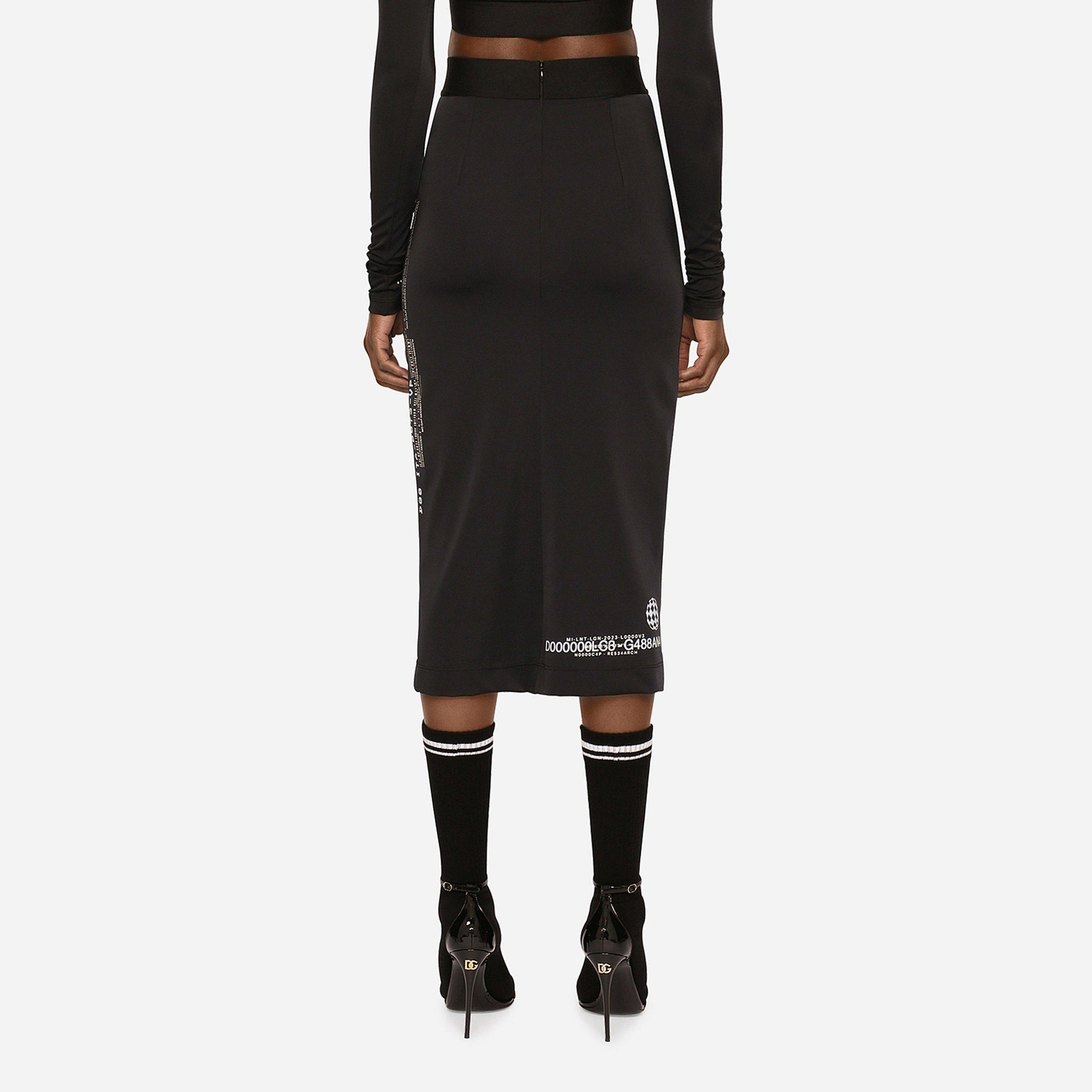 Dg Vib3 Stretch Jersey Pencil Skirt