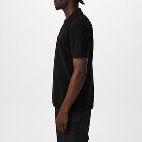 Embroidered Skull Polo Shirt