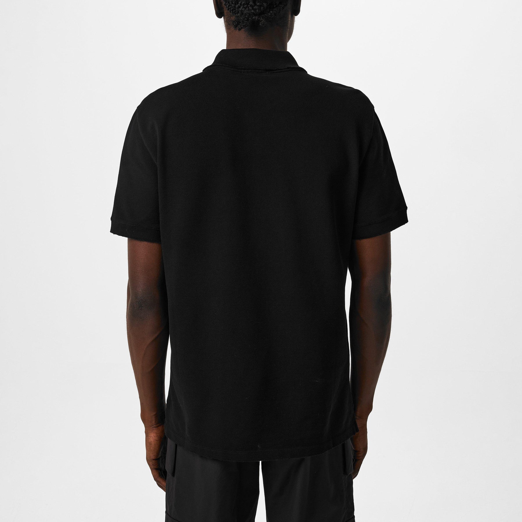 Embroidered Skull Polo Shirt